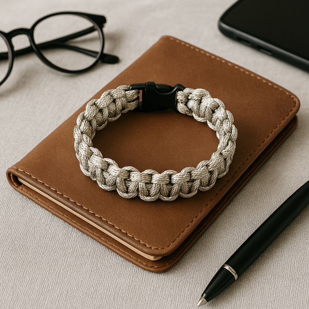 Camouflage beige paracord bracelet