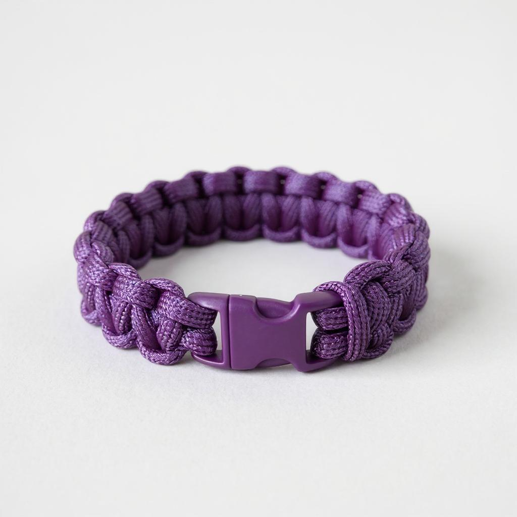 Bracelet en paracorde violet