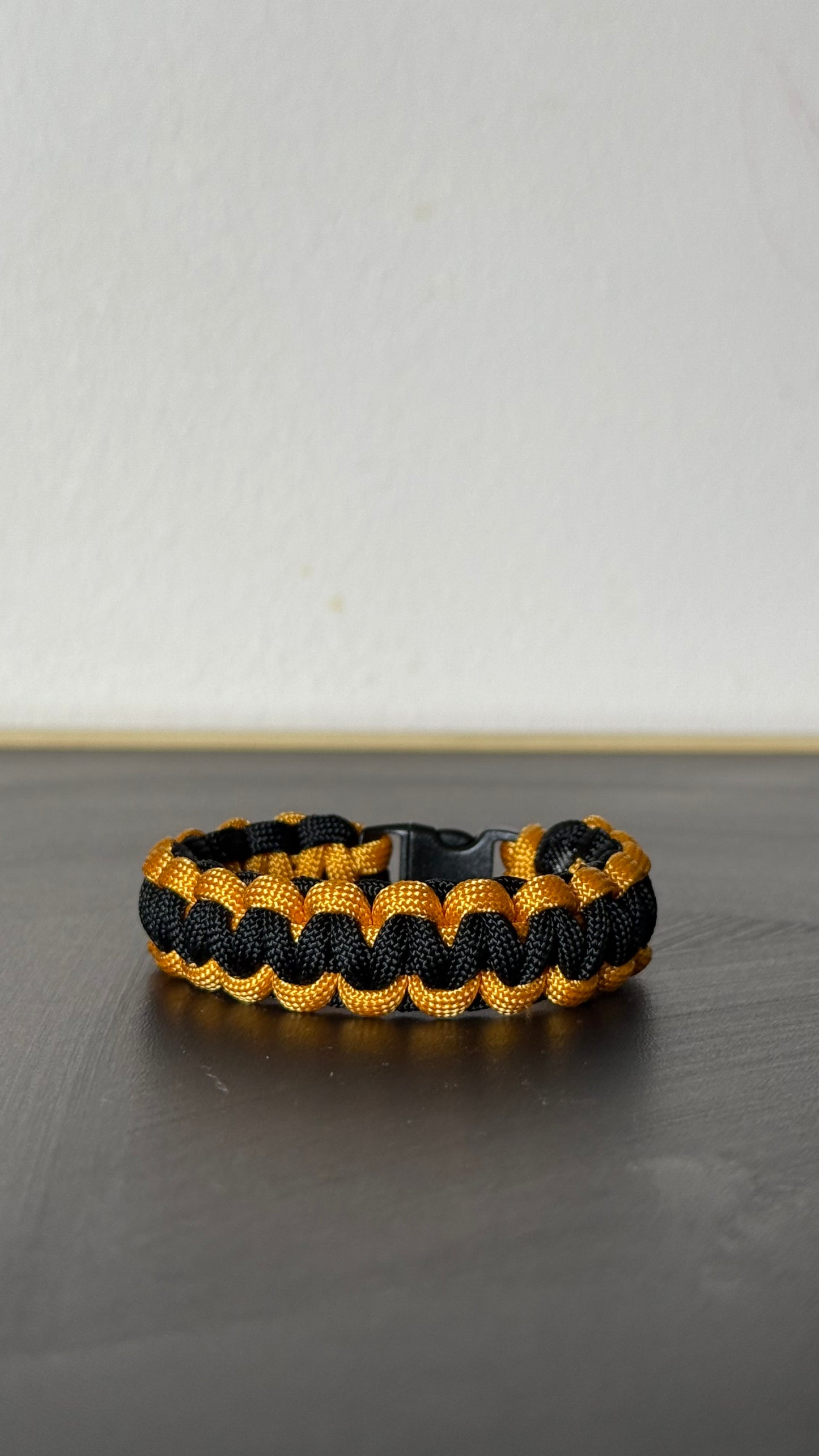 Yellow and Black Paracord Bracelet