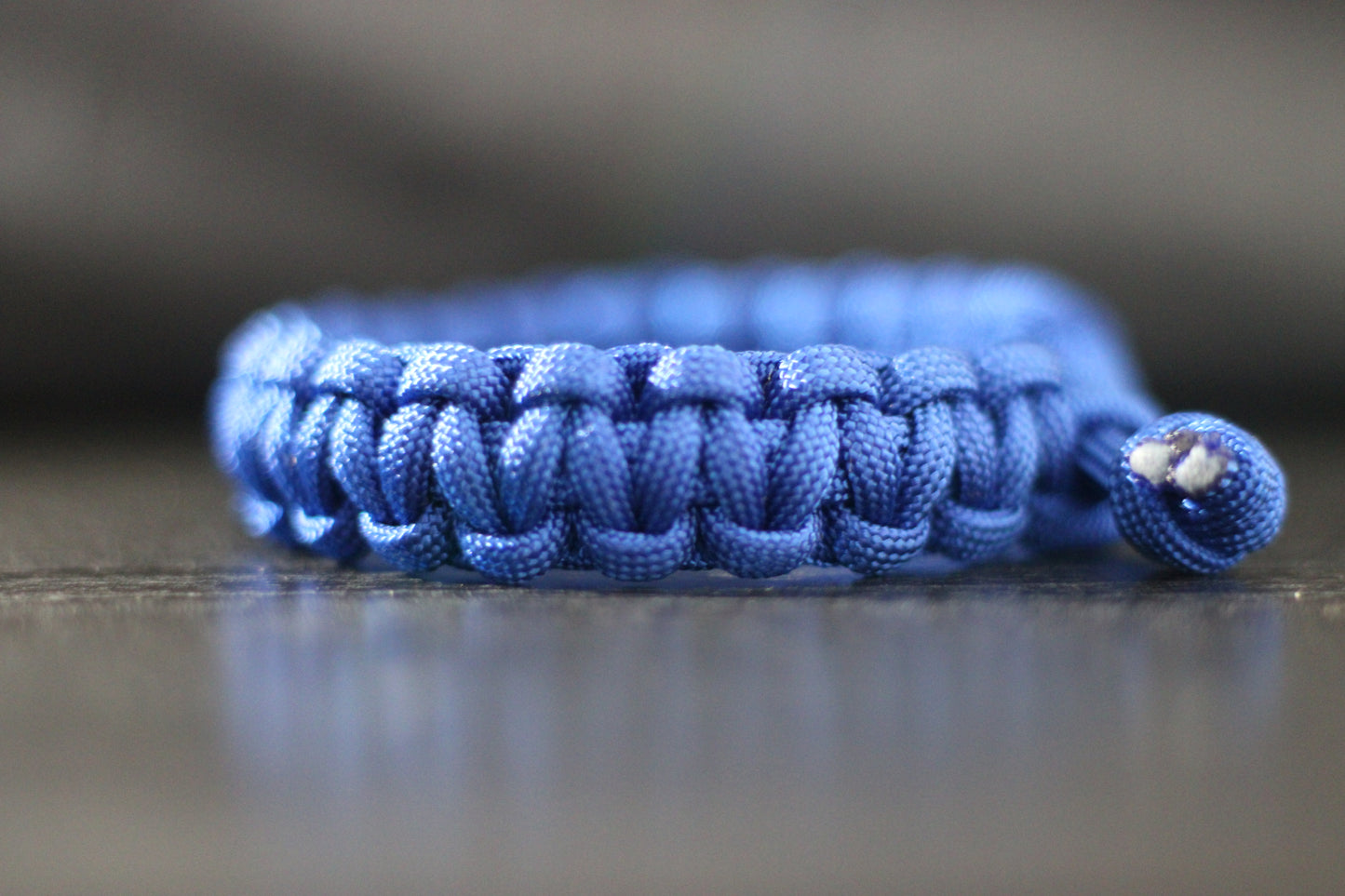 Blue paracord bracelet