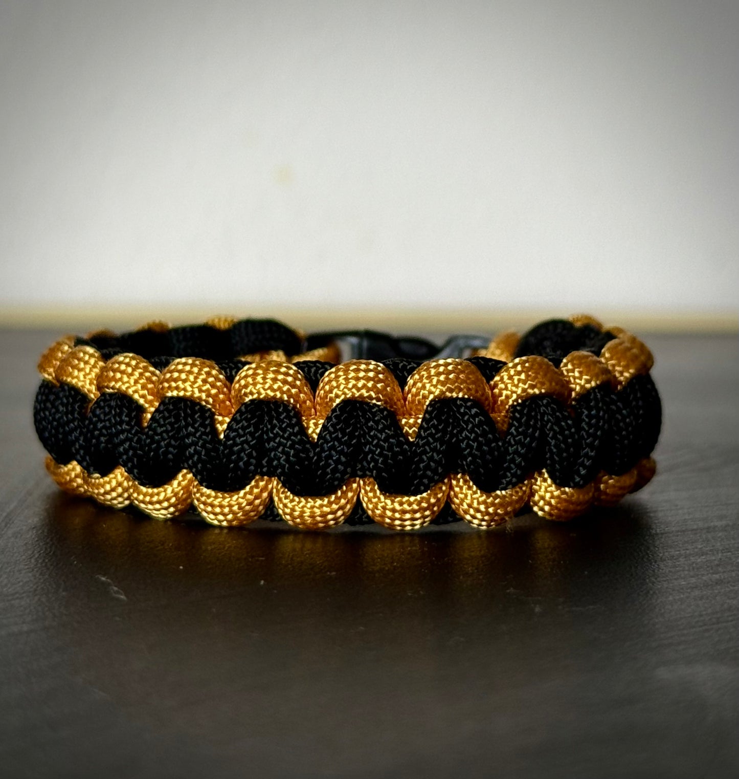 Yellow and Black Paracord Bracelet