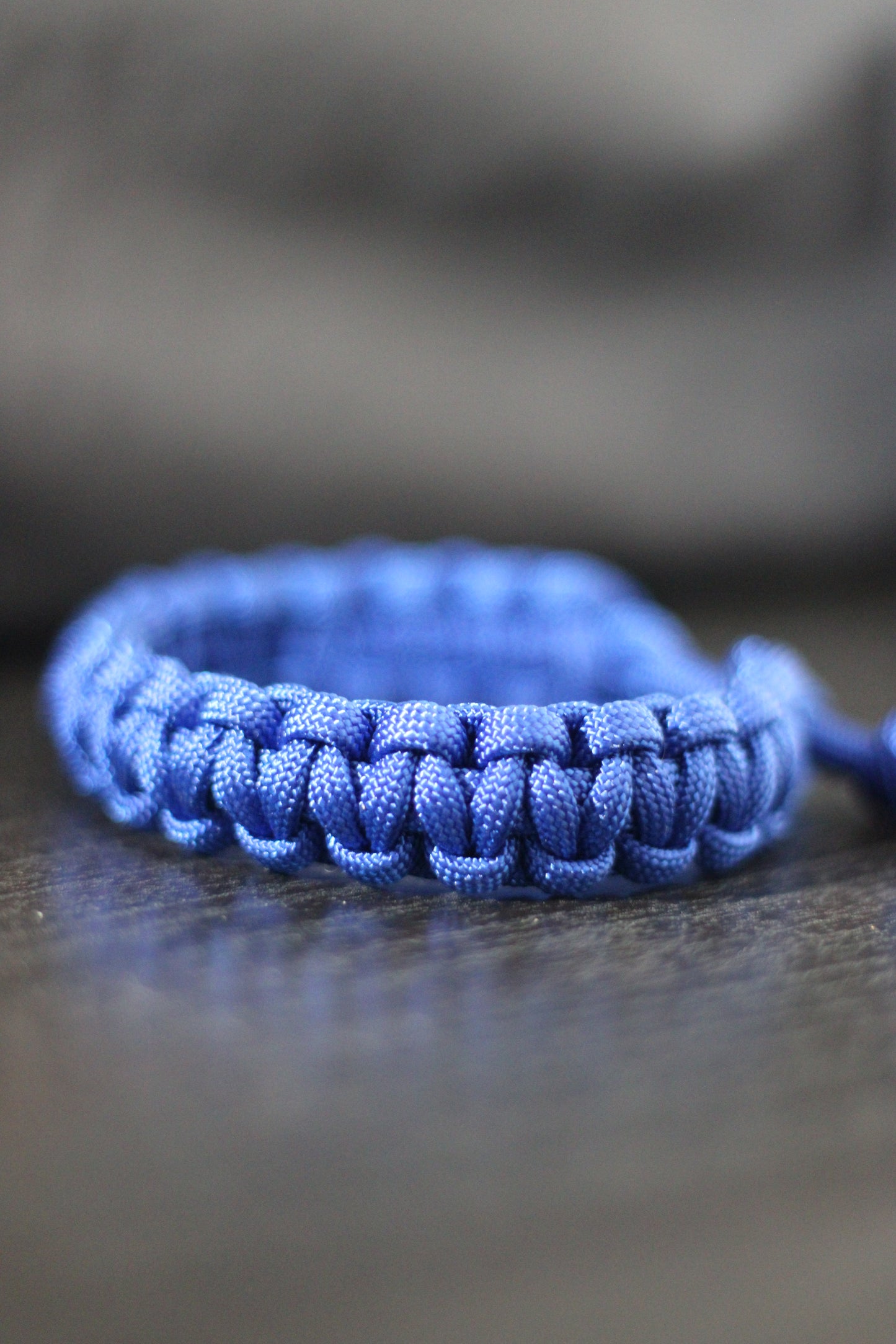 Blue paracord bracelet