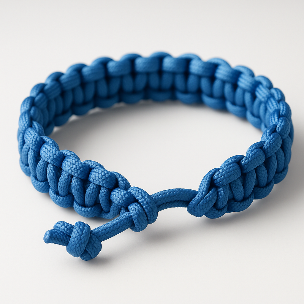 Blue paracord bracelet