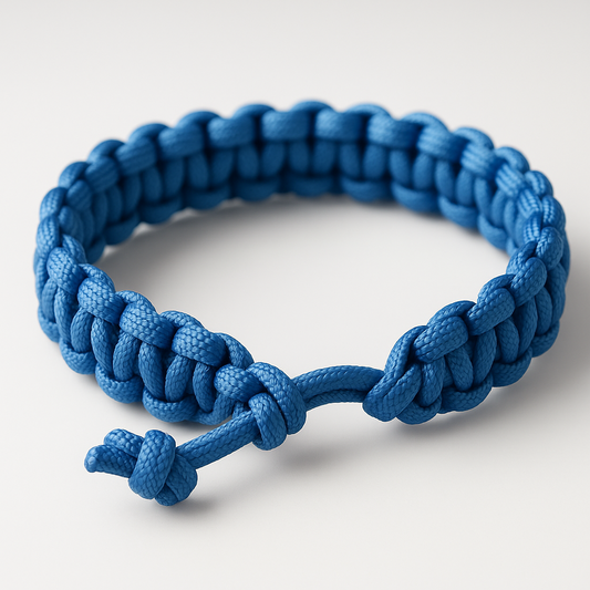 Blue paracord bracelet