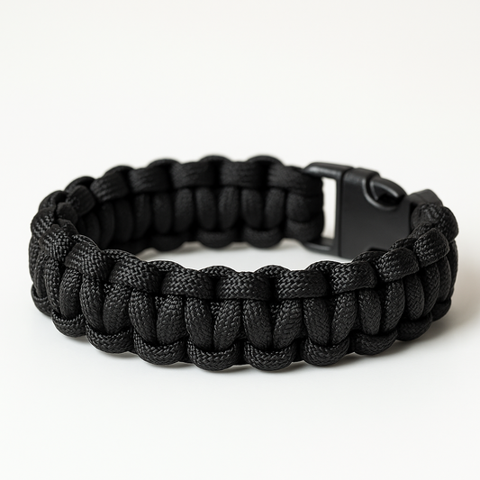 Black paracord bracelet