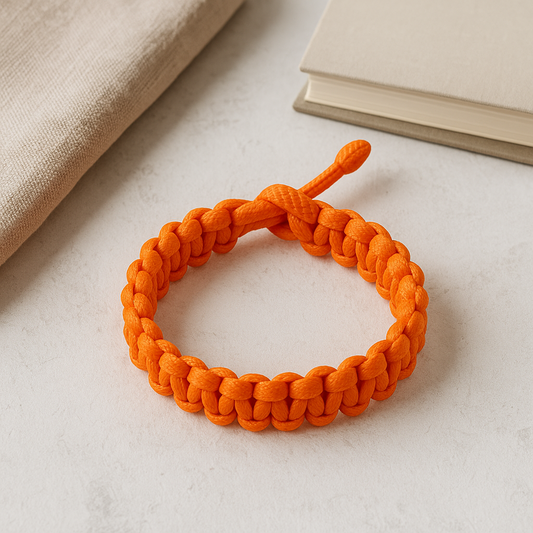 Orange military bracelet