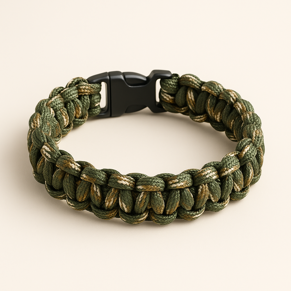 Bracelet en paracorde vert militaire