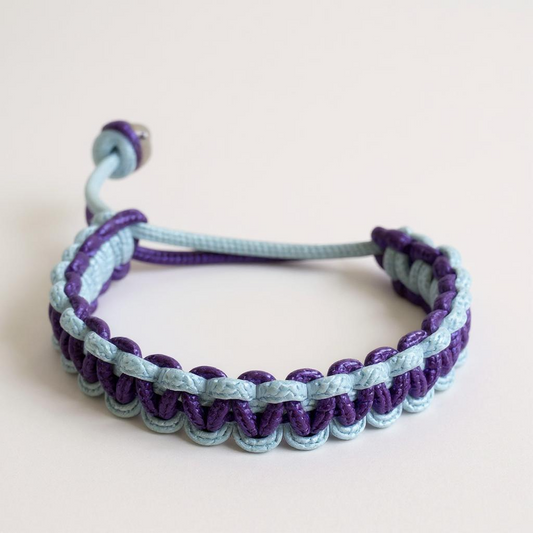 Thin brown paracord bracelet