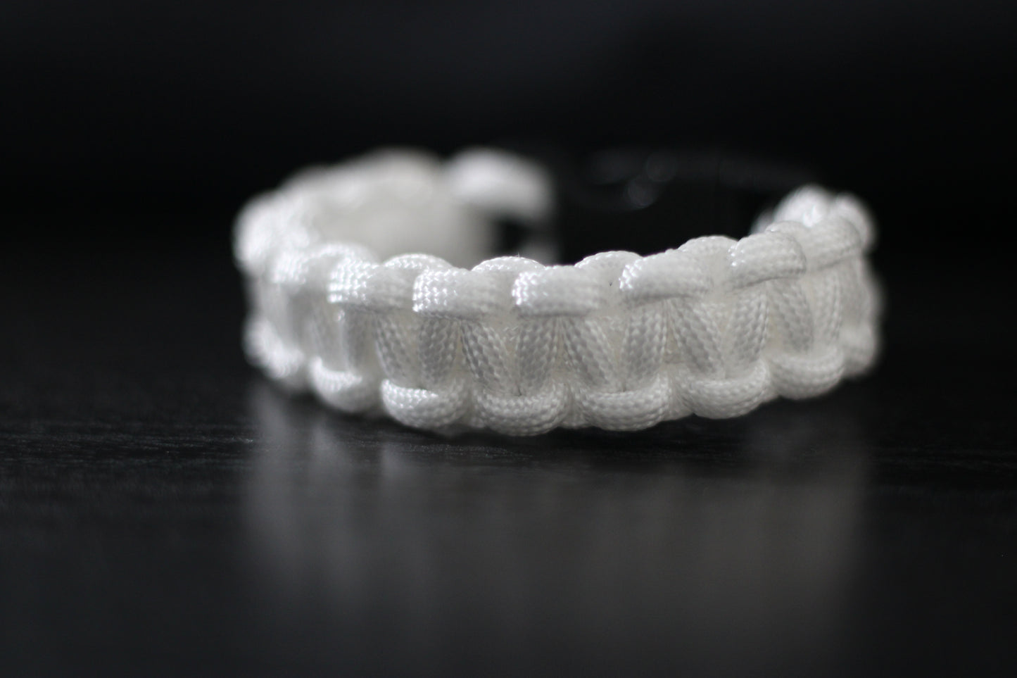 White paracord bracelet