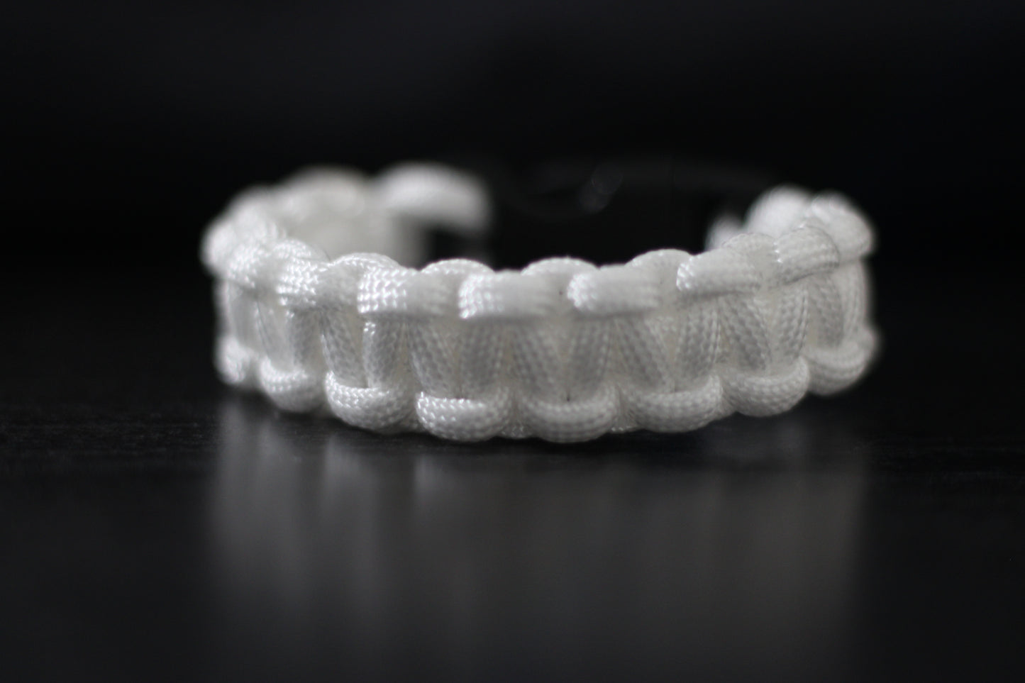 White paracord bracelet