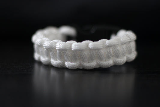White paracord bracelet