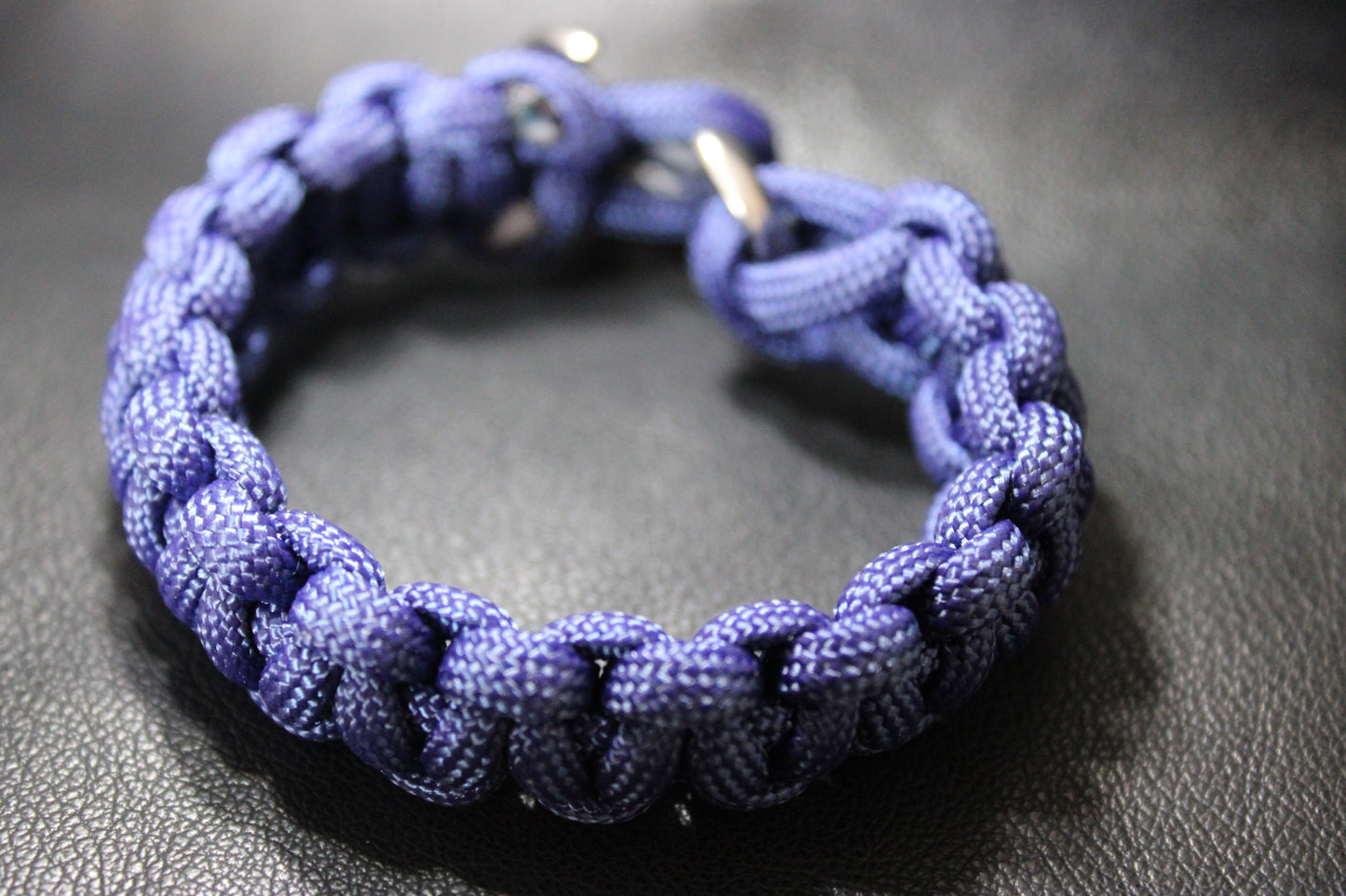 Blue paracord bracelet
