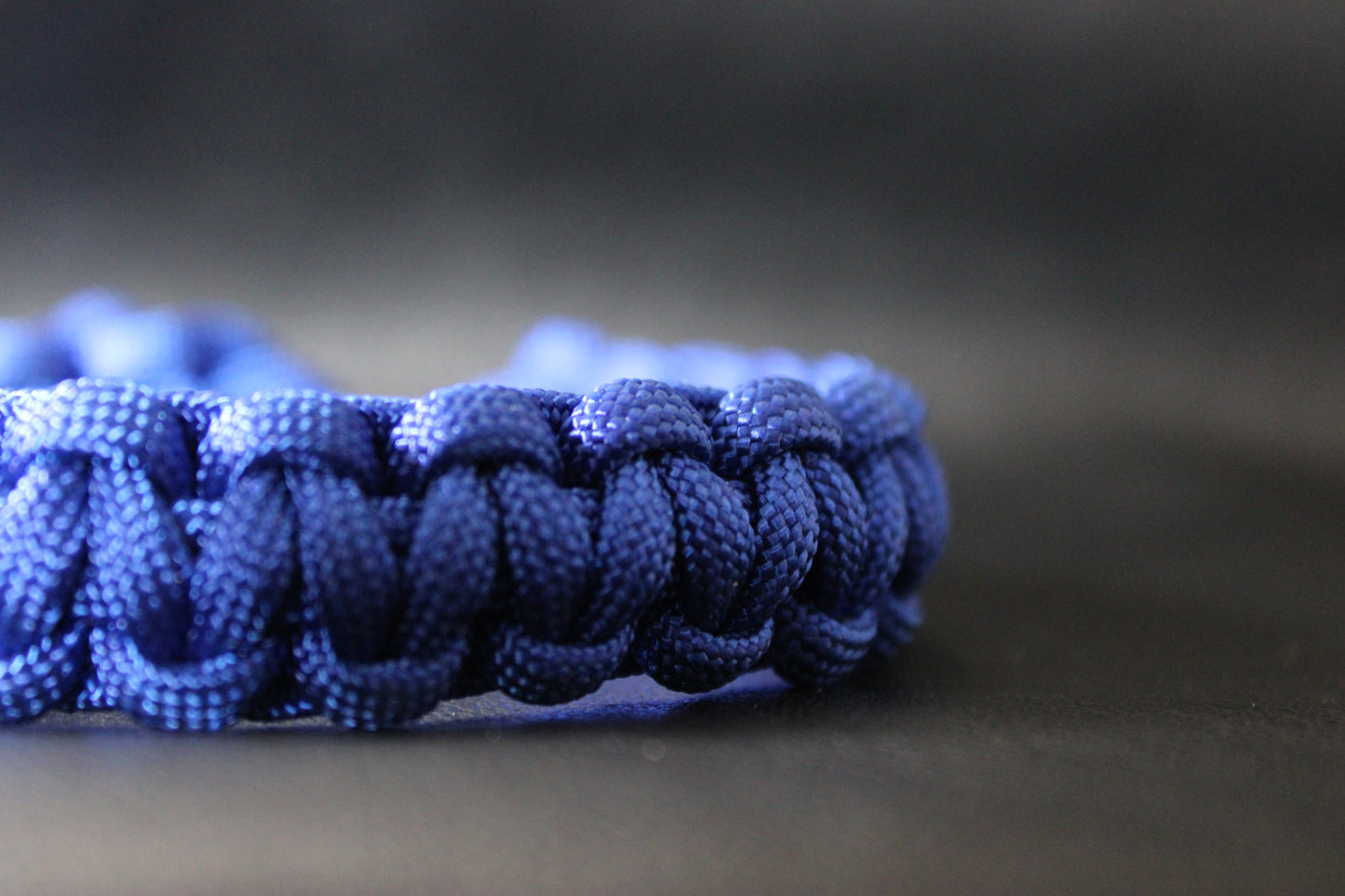 Blue paracord bracelet
