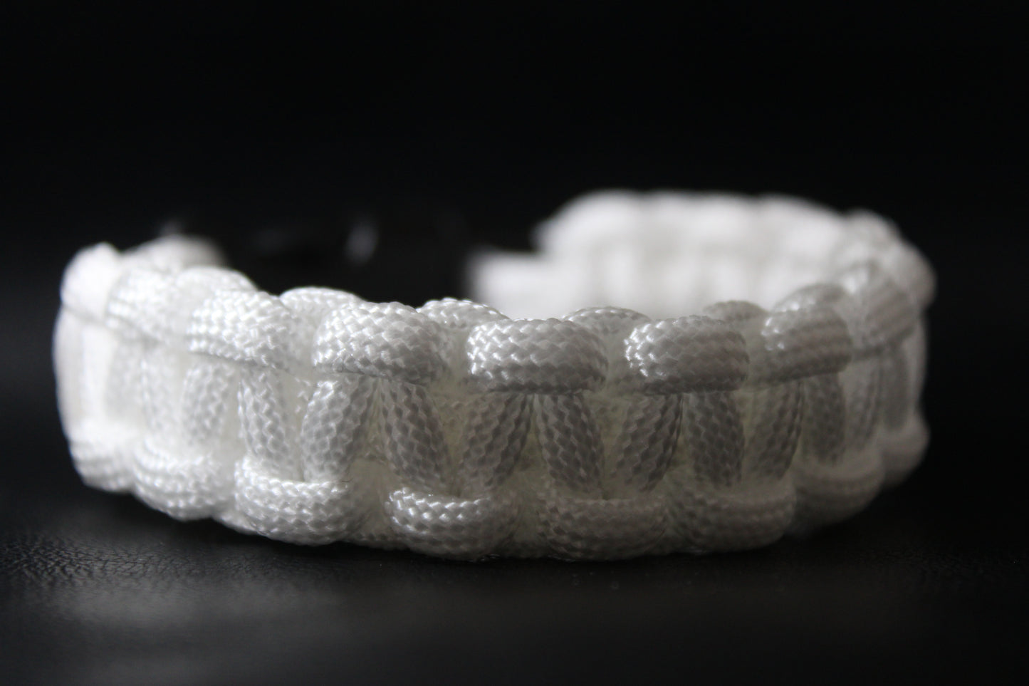 White paracord bracelet