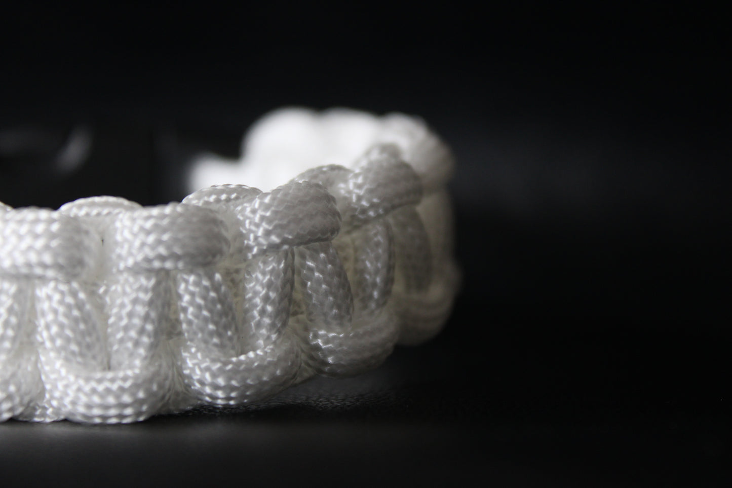 White paracord bracelet