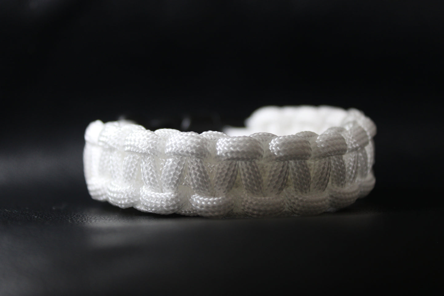 White paracord bracelet