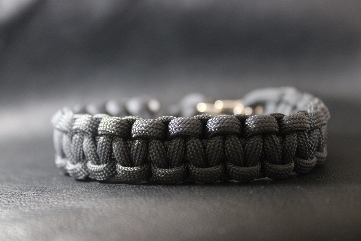 Black paracord bracelet